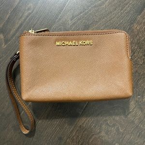 Michael Kors double zip wristlet